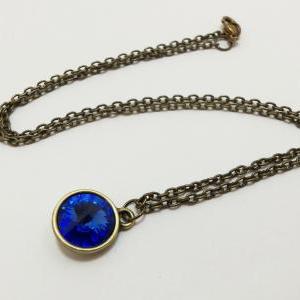 September Birthstone Necklace Modern Virgo Jewelry..