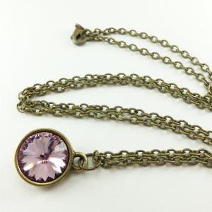 Light Violet Necklace Pale Purple Necklace..