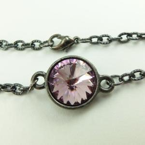 Light Violet Jewelry Dark Chain Bracelet Violet..