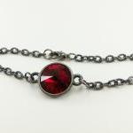July Birthstone Bracelet Ruby Red Jewelry Red..