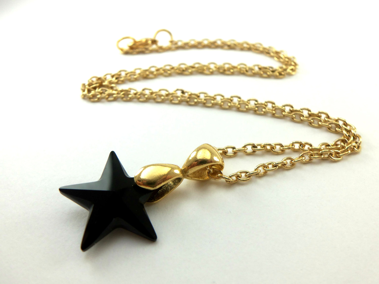 Astral Star Necklace - Silver/Black